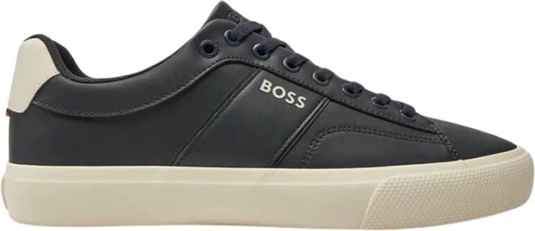 Boss Zwarte Sportieve Sneakers Aiden Tenn Black Heren