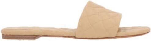 Bottega Veneta Beige Intrecciato Slide Sandalen Beige Dames