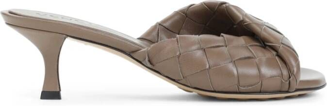 Bottega Veneta Blink Mules Pinecone Stijl Schoenen Brown Dames