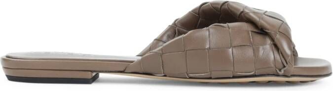 Bottega Veneta Bruin Leren Elegante Sandalen Brown Dames