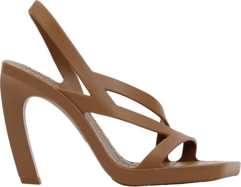 Bottega Veneta Bruine Slingback Sandalen Ss23 Brown Dames