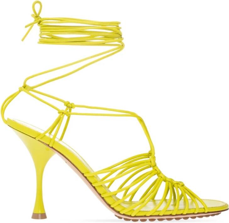 Bottega Veneta Dot heeled sandals Geel Dames