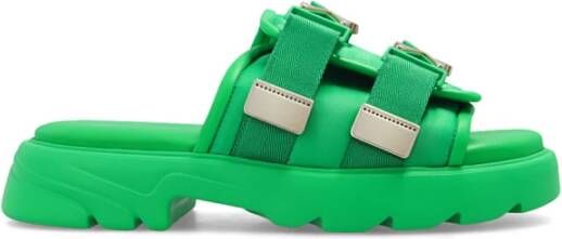 Bottega Veneta Flash slides Groen Heren