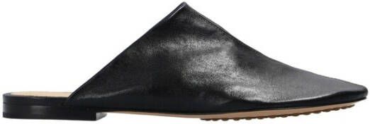 Bottega Veneta Zwarte Dot Leren Slipper Garderobe 02 Collectie Black Dames