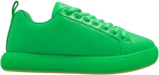 Bottega Veneta Geëmbosseerde Groene Sneakers Green Heren