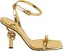 Bottega Veneta Gouden metallic sandalen met hoge hak Yellow Dames - Thumbnail 1