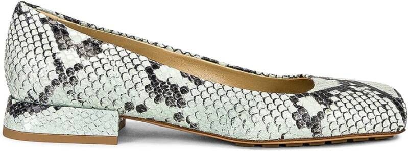 Bottega Veneta Groene Ballerina Flats Ss22 Multicolor Dames