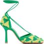 Bottega Veneta Groene Stretch Sandalen Aw22 Multicolor Dames - Thumbnail 1