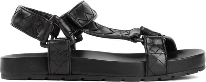 Bottega Veneta Intrecciato Slingback Sandaal in Zwart Black Heren