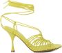 Bottega Veneta Kiwi Leren Open Teen Sandalen Green Dames - Thumbnail 1