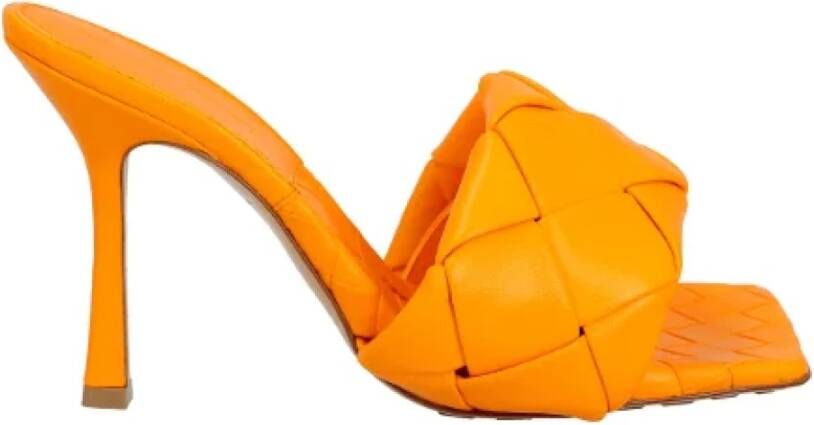 Bottega Veneta Leather heels Orange Dames