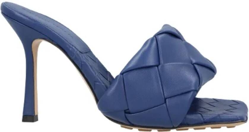 Bottega Veneta Leather mules Blue Dames