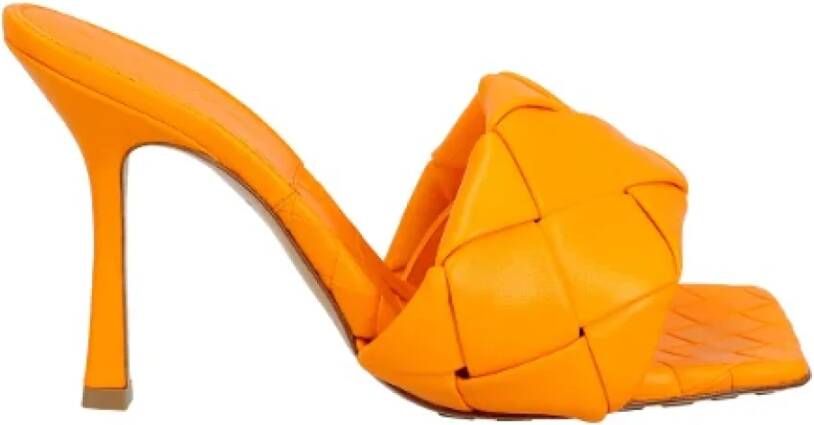 Bottega Veneta Leather mules Orange Dames