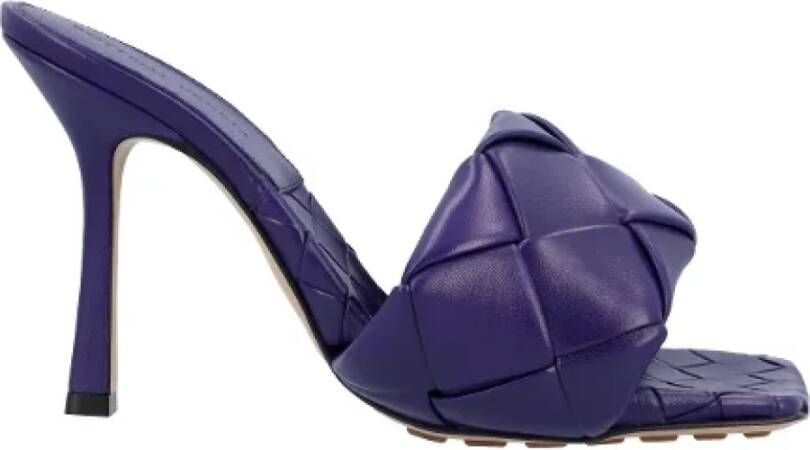 Bottega Veneta Leather mules Purple Dames