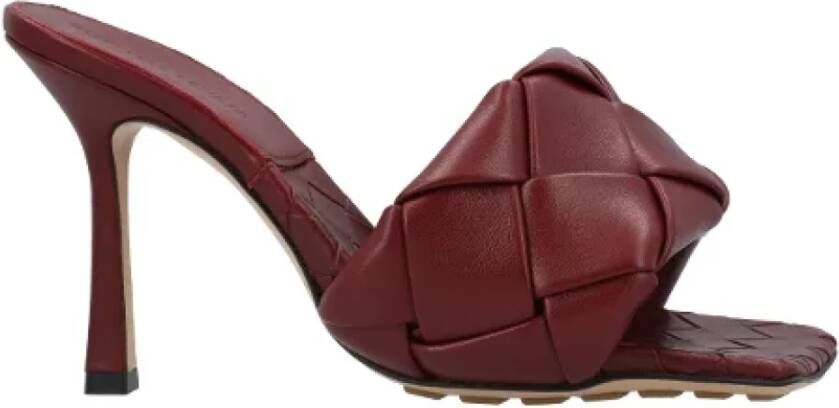 Bottega Veneta Leather mules Red Dames