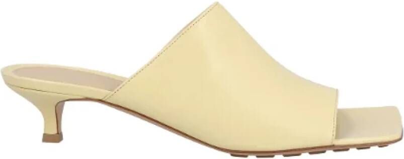 Bottega Veneta Leather mules Yellow Dames