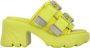 Bottega Veneta Leather mules Yellow Dames - Thumbnail 1