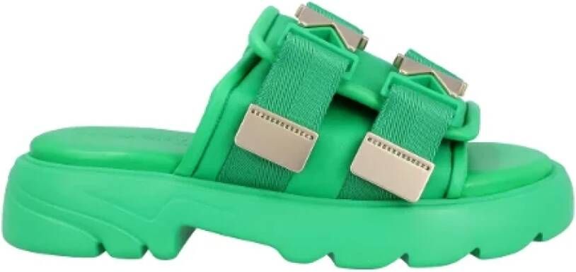 Bottega Veneta Leather sandals Green Dames