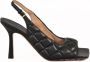 Bottega Veneta Leren sandaal met rubberen zool Black Dames - Thumbnail 1