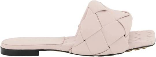 Bottega Veneta Lido Muiltjes van Nappaleer Pink Dames