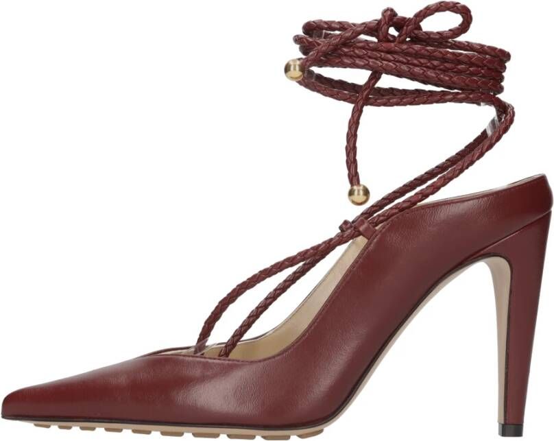 Bottega Veneta Leren schoenen met rubberen zool Purple Dames