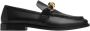 Bottega Veneta Metalen Knoop Leren Loafers Zwart Black Dames - Thumbnail 1