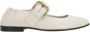 Bottega Veneta Platte Mary-Jane Schoenen Ivoor Leer Beige Dames - Thumbnail 1