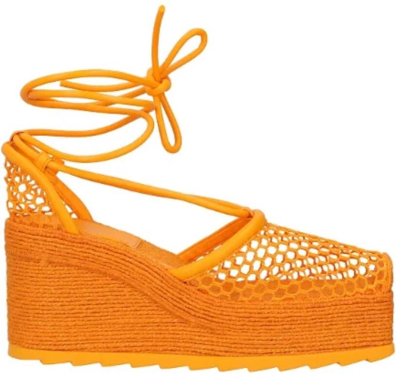 Bottega Veneta Polyester espadrilles Orange Dames