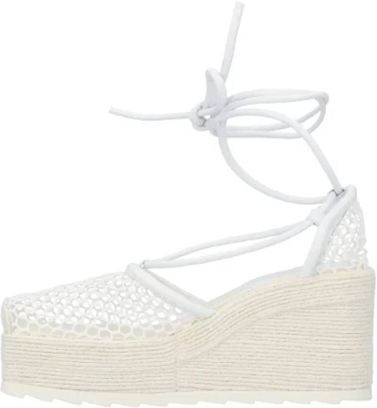 Bottega Veneta Polyester sandals White Dames