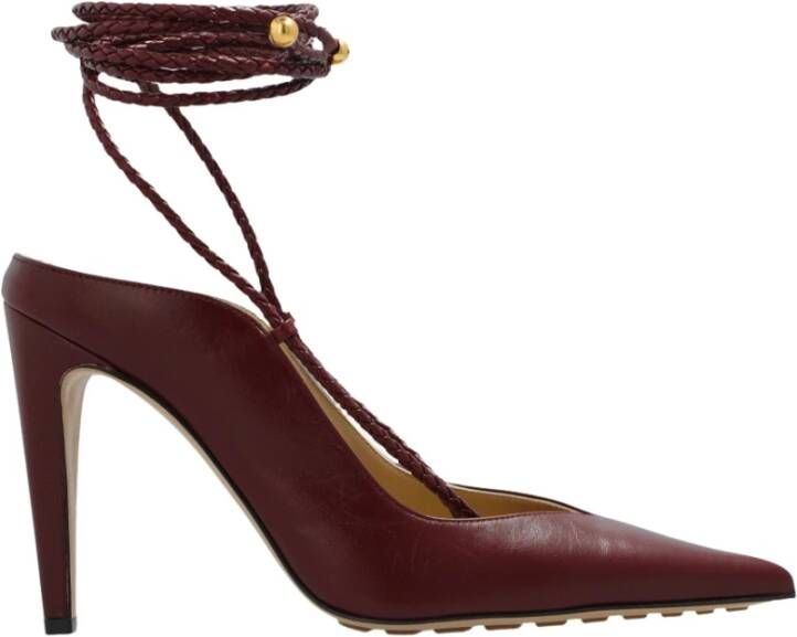 Bottega Veneta Met hak Bordeaux Red Dames