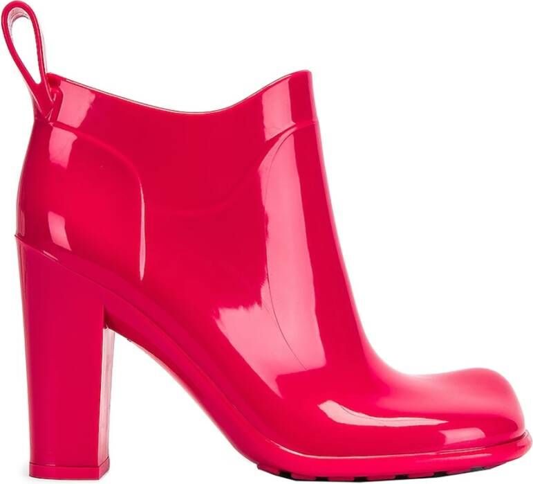 Bottega Veneta Shiny heeled ankle boots Roze Dames