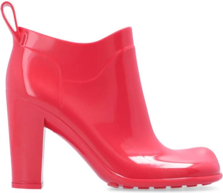 Bottega Veneta Shiny heeled ankle boots Roze Dames