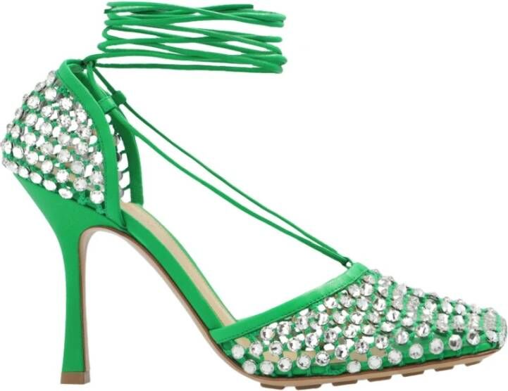 Bottega Veneta Sparkle Stretch pumps Groen Dames