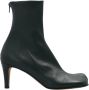 Bottega Veneta Stijlvolle Block Heeled Enkellaarzen Green Dames - Thumbnail 1