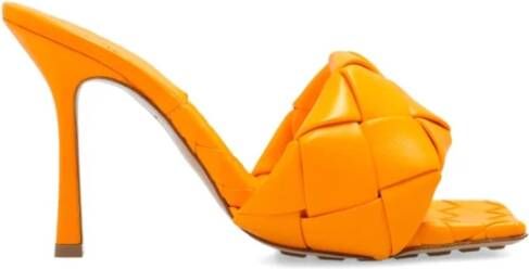 Bottega Veneta Stijlvolle Sandalen voor Vrouwen Orange Dames