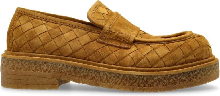 Bottega Veneta Suède schoenen type Loafers Brown Heren