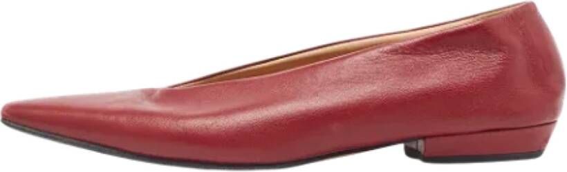 Bottega Veneta Vintage Pre-owned Fabric flats Red Dames