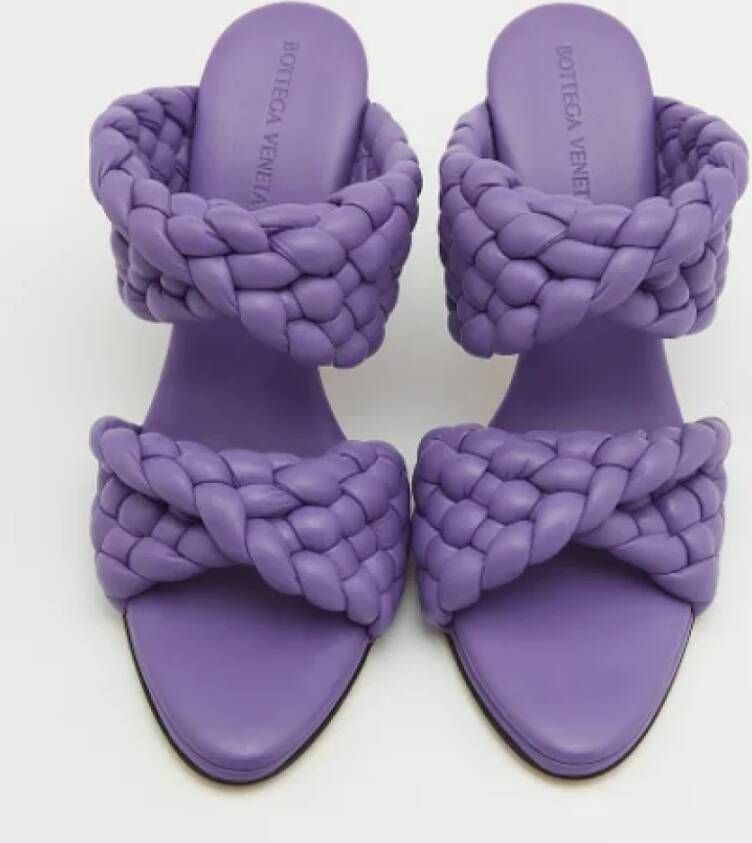 Bottega Veneta Vintage Pre-owned Fabric heels Purple Dames