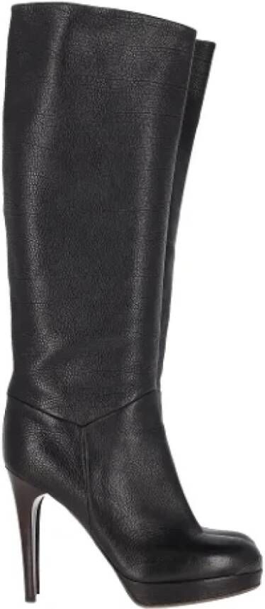 Bottega Veneta Vintage Pre-owned Leather boots Black Dames