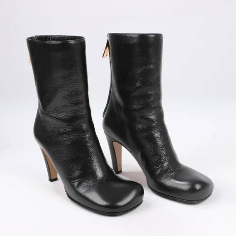 Bottega Veneta Vintage Pre-owned Leather boots Black Dames