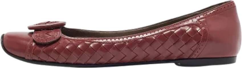 Bottega Veneta Vintage Pre-owned Leather flats Brown Dames