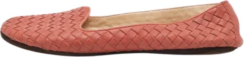 Bottega Veneta Vintage Pre-owned Leather flats Pink Dames