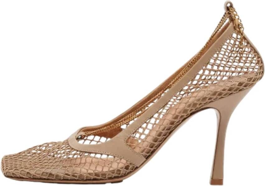 Bottega Veneta Vintage Pre-owned Leather heels Beige Dames