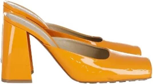 Bottega Veneta Vintage Pre-owned Leather heels Orange Dames