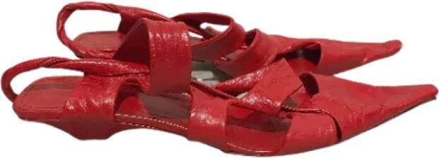 Bottega Veneta Vintage Pre-owned Leather heels Red Dames