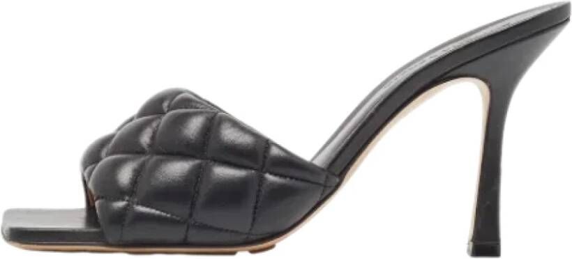 Bottega Veneta Vintage Pre-owned Leather sandals Black Dames