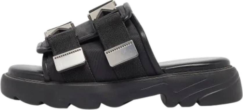 Bottega Veneta Vintage Pre-owned Leather sandals Black Dames