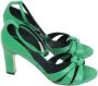 Bottega Veneta Vintage Pre-owned Leather sandals Green Dames - Thumbnail 1