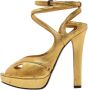 Bottega Veneta Vintage Pre-owned Leather sandals Yellow Dames - Thumbnail 1