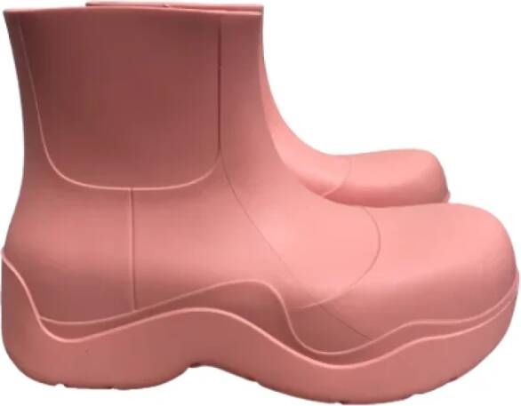 Bottega Veneta Vintage Pre-owned Rubber boots Pink Dames